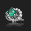 Diamond and Emerad Ring