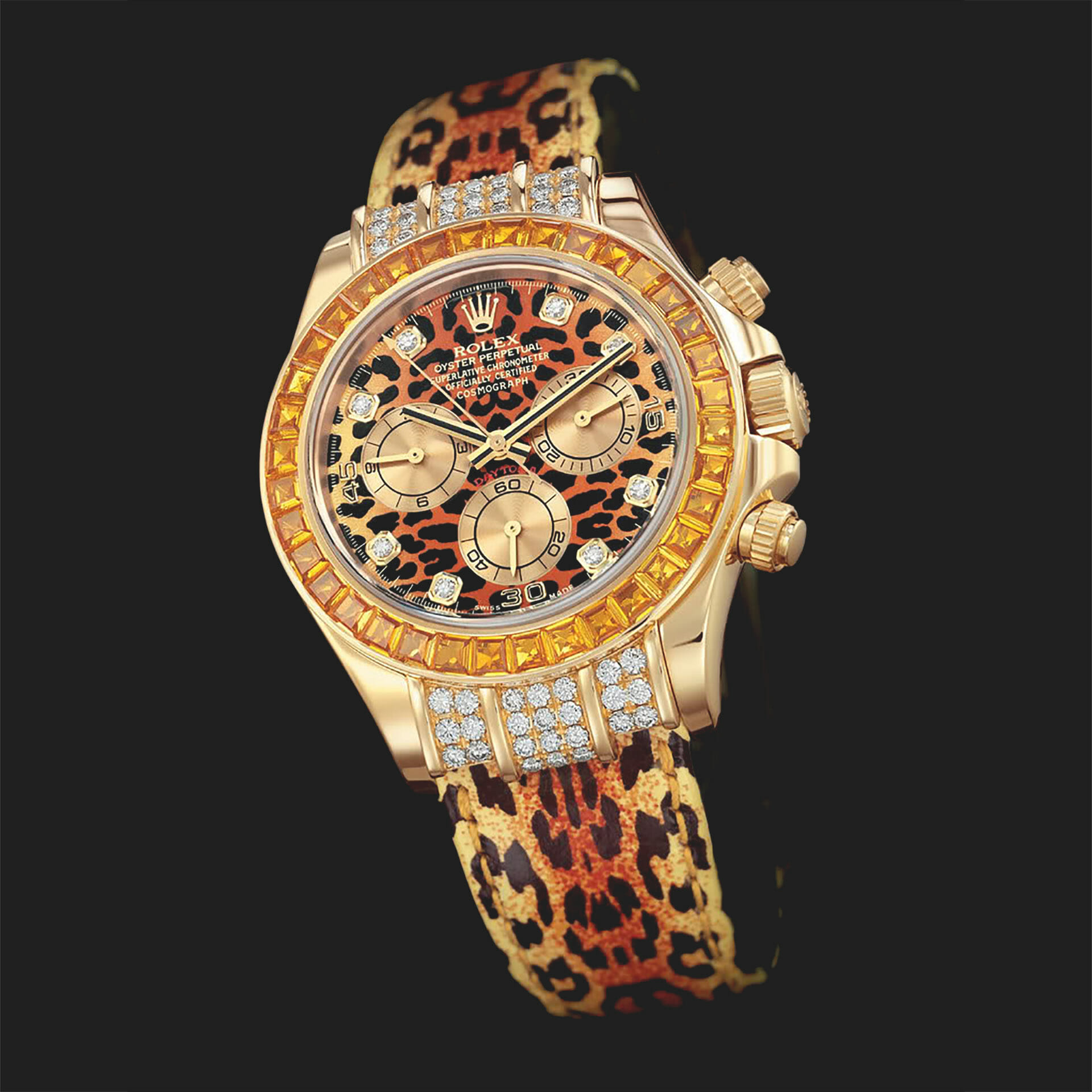 leopard daytona rolex