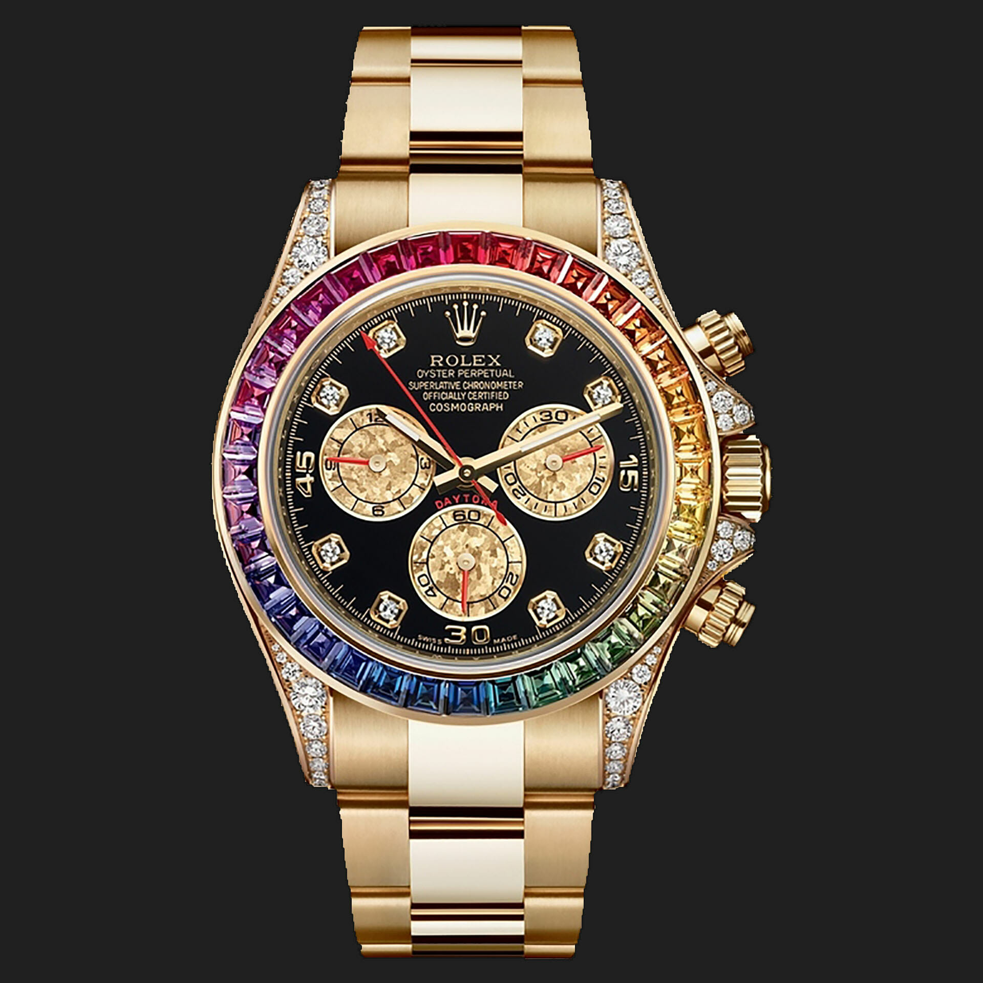 rolex chronograph rainbow