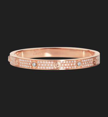 cartier love bracelet diamond paved