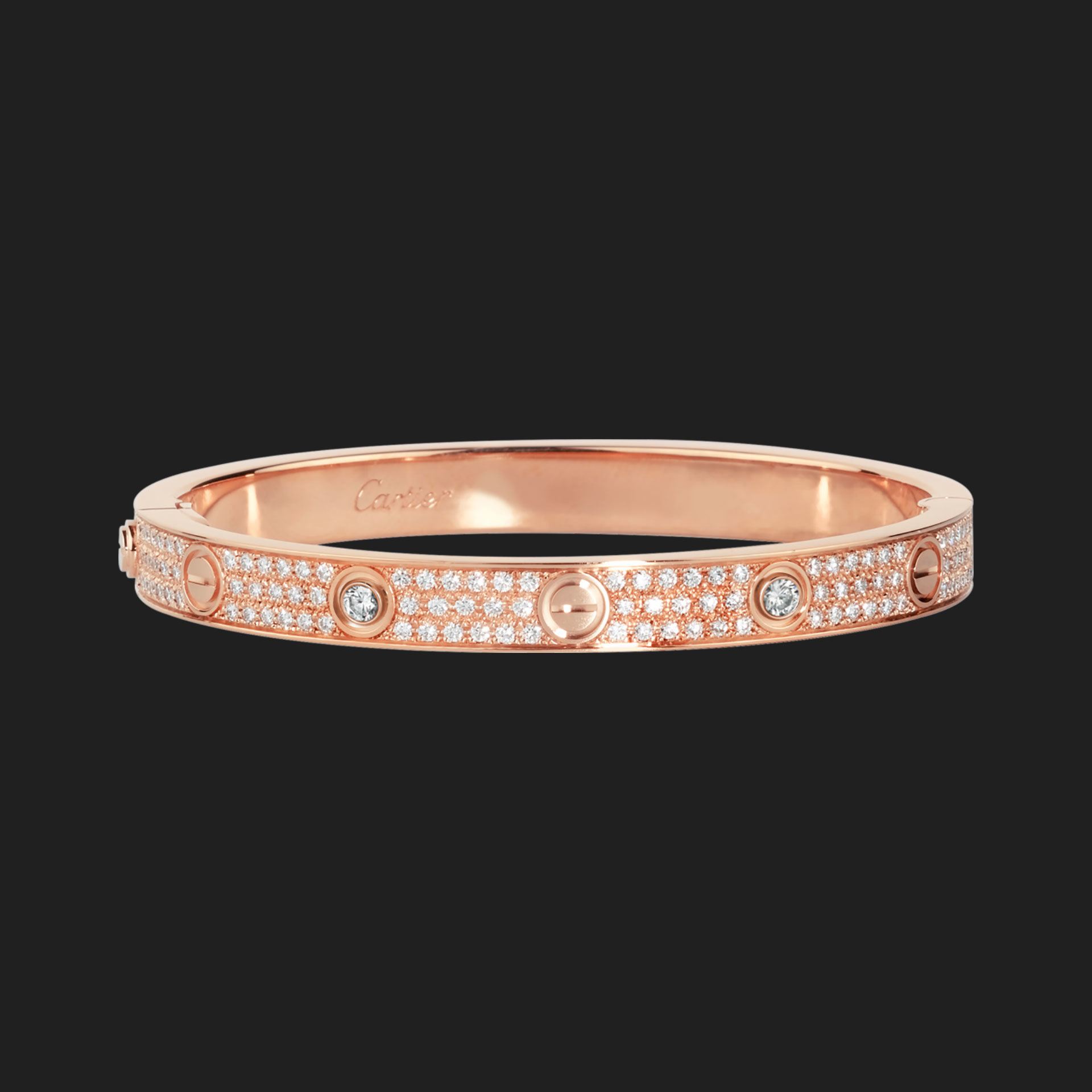 cartier diamond love bangle